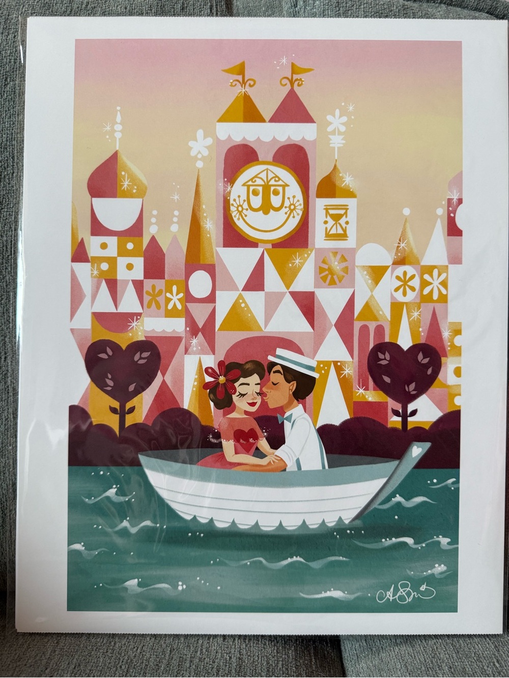 NEW Disney Small World Ann Shen Art Print 11x14